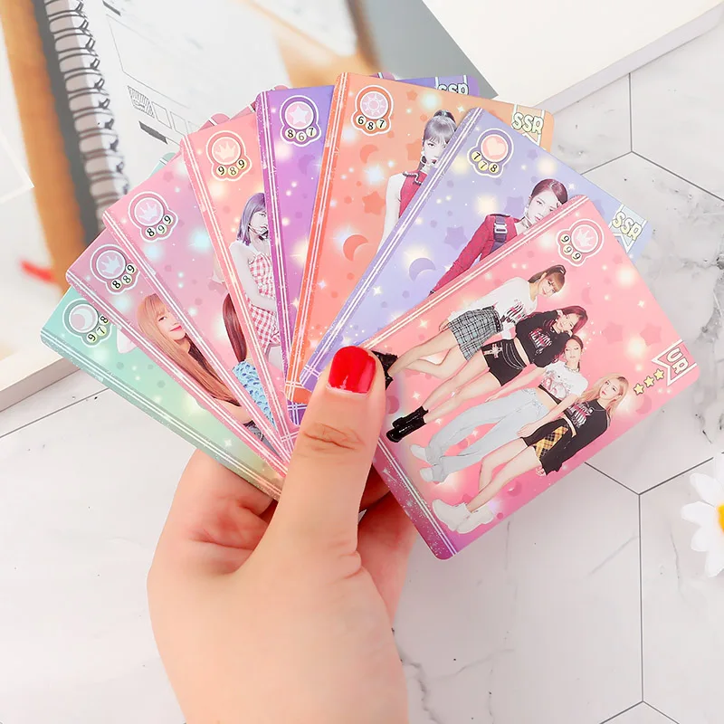 8/10 шт./компл. BTS EXO Фотокарта Kpop Прозрачный Карты женские группе Star DIY Бумага карта с фотографией