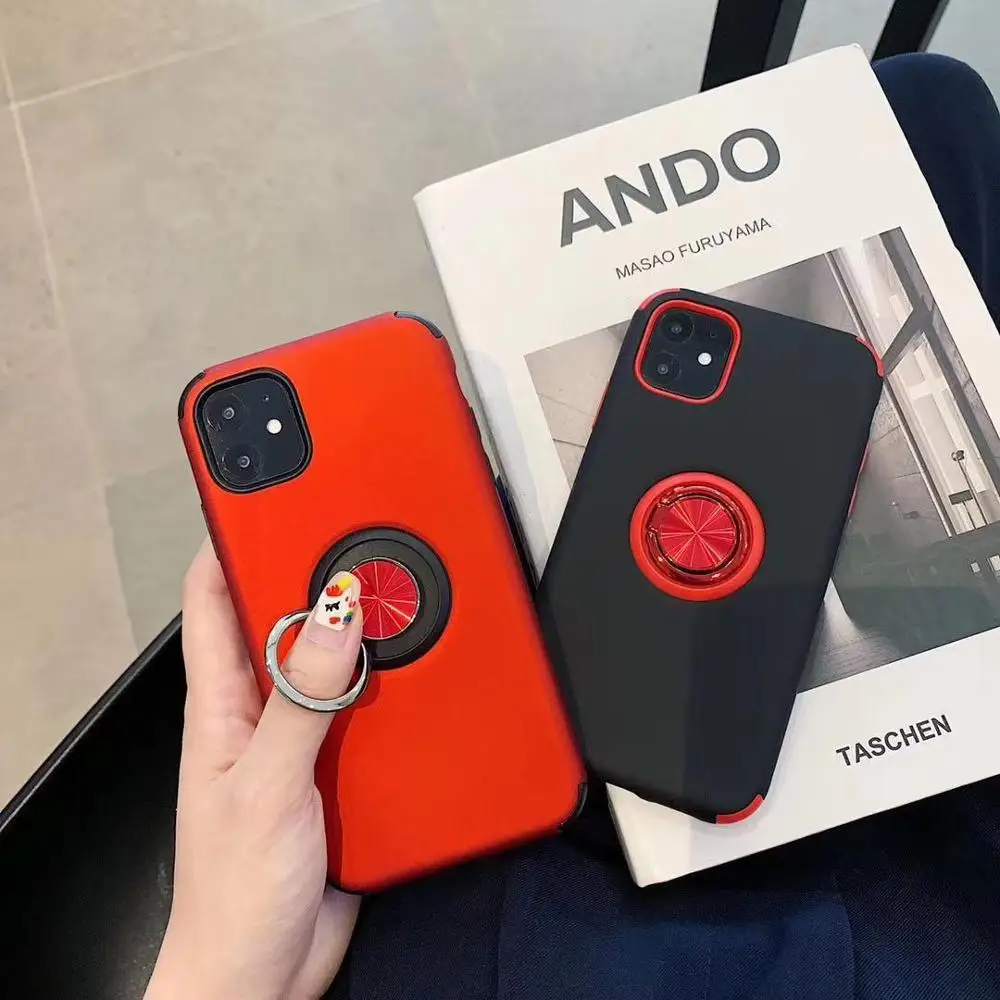 Чехол Armor Magnetic Phone Case для iPhone 11 Pro Max с держателем для крепления Xs XR XS X 7 8 6s Plus.