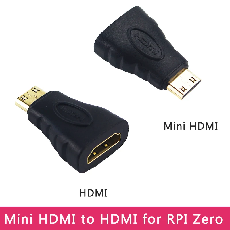Переходник для видеоконвертера Raspberry Pi Папа-мама совместим с Micro HDMI и Mini RPI 4 или Zero