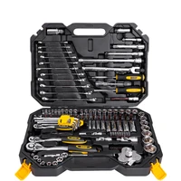 hot sale 123 pieces of car manual socket wrench repair car vehicle repair toolbox set