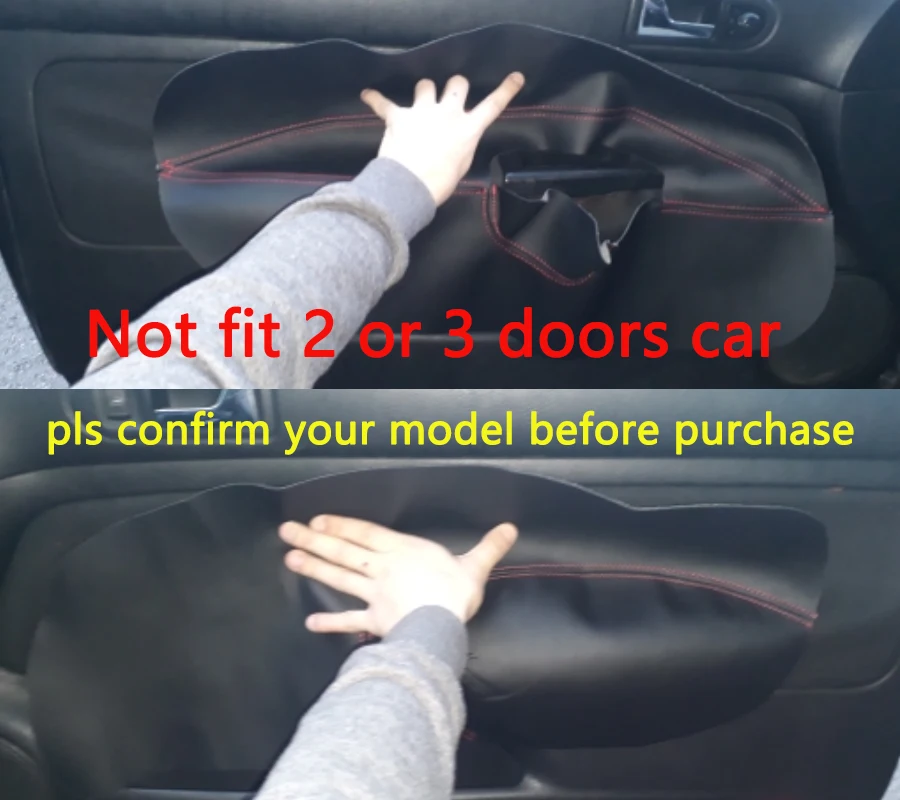 Только 4 двери автомобиля для VW Golf MK4 Bora Jetta 1998 2005 1 шт. кожаная ручка из микрофибры
