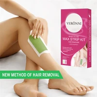 veronni 20 pairsbox double side wax strip face body hair removal remover nonwomen wax papers depilator 20 strips10big 10small