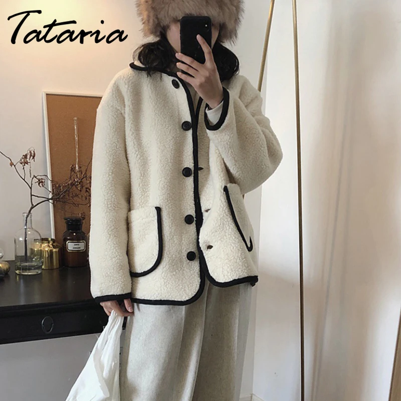 

Women Parkas Elegant Faux Fur Coat Women Autumn Winter Warm Zipper Fur Jacket Female Plush Overcoat Pocket Casual Teddy Outwear