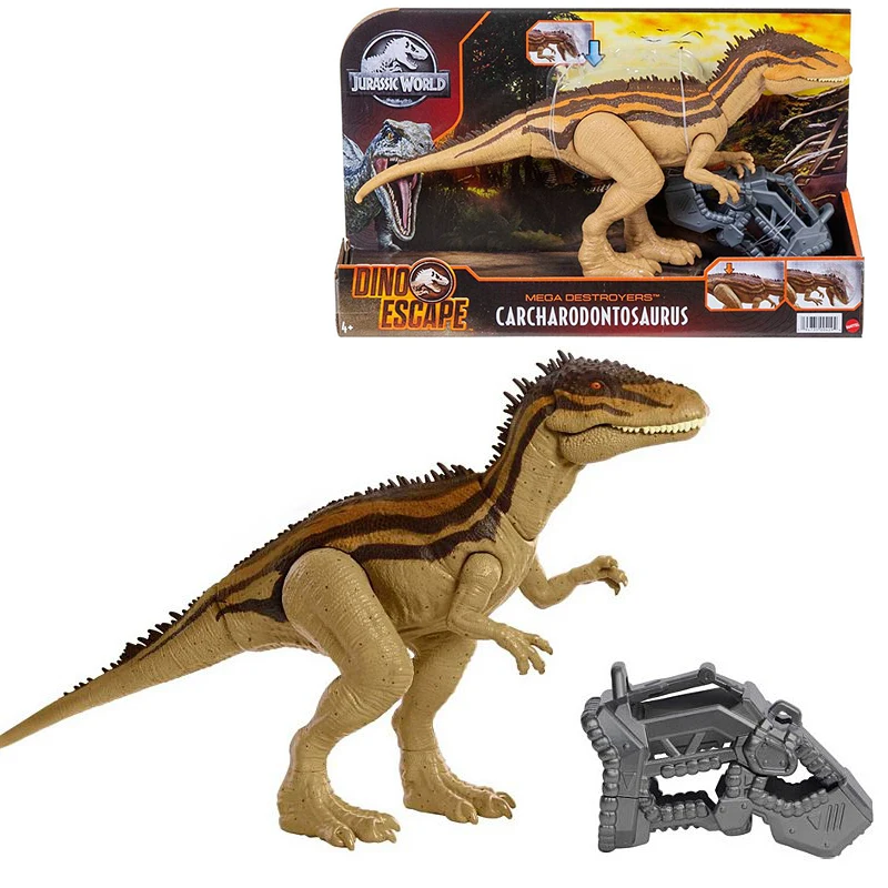 Jurassic World Dinosaur Toy Carcharodontosaurus Mega Destroyers Carnivorous Figure Movable Joints Sounding Toys Gifts For Kids