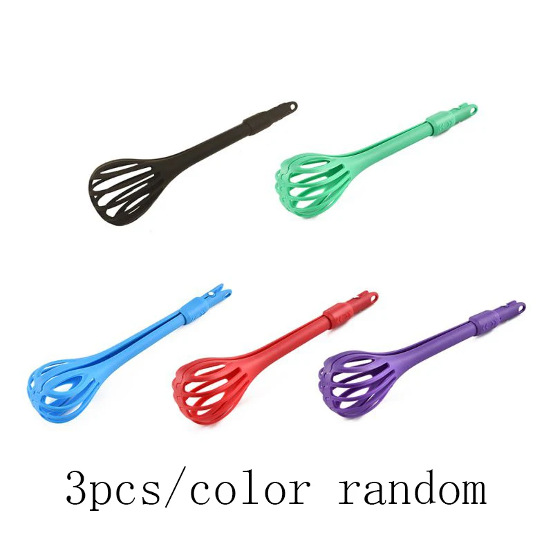 

3pcs Three In One Spaghetti Noodle Clip Egg Beater Clip Salad Mixer Anti-scalding Food Clip Home Kitchen Accessories Pasta Tool