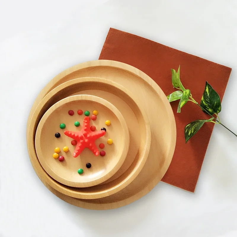 3 шт./компл. деревянные прямоугольные поддоны чистого цвета с милым принтом