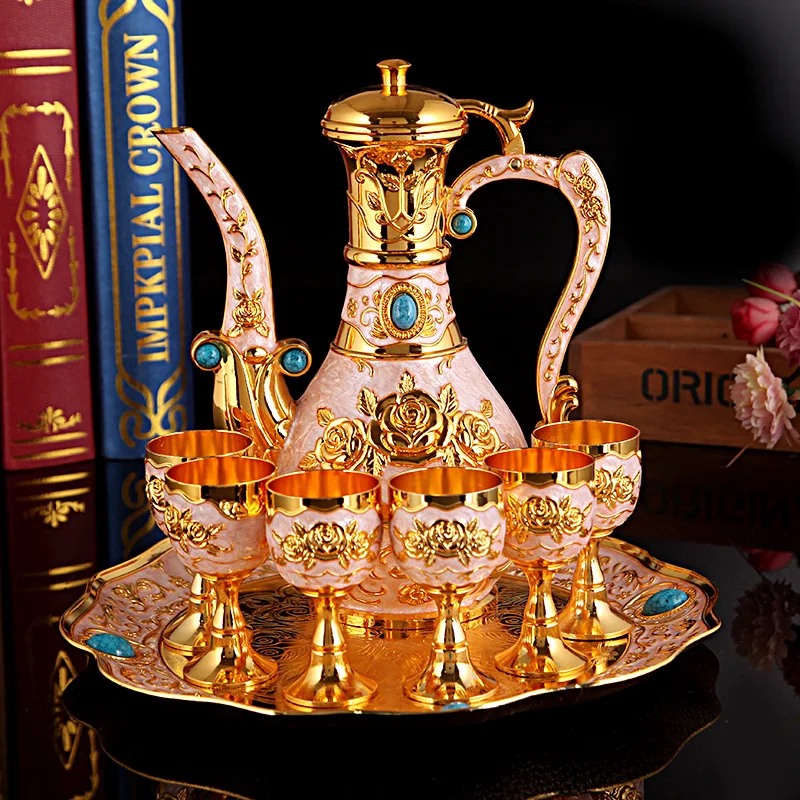 

Новый набор вина с большим животом, подарки для пожилых людей, креативный большой набор вина с мандариновой уткой