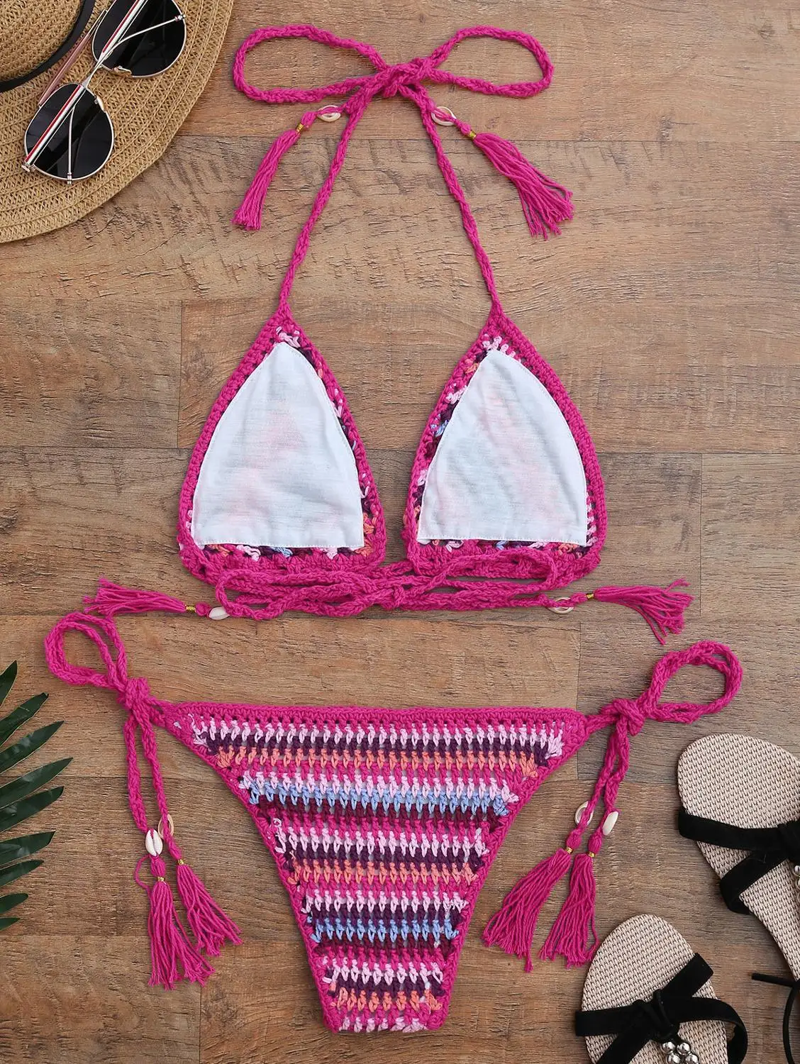 

2020 Sexy hand hook stripe underwear bikini swimsuit suit