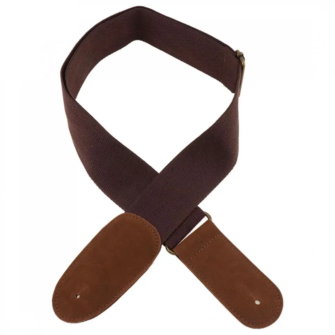 einstellbare reine baumwolle gitarre strap für akustische elektrische bass gitarre 3 farben optional free global shipping