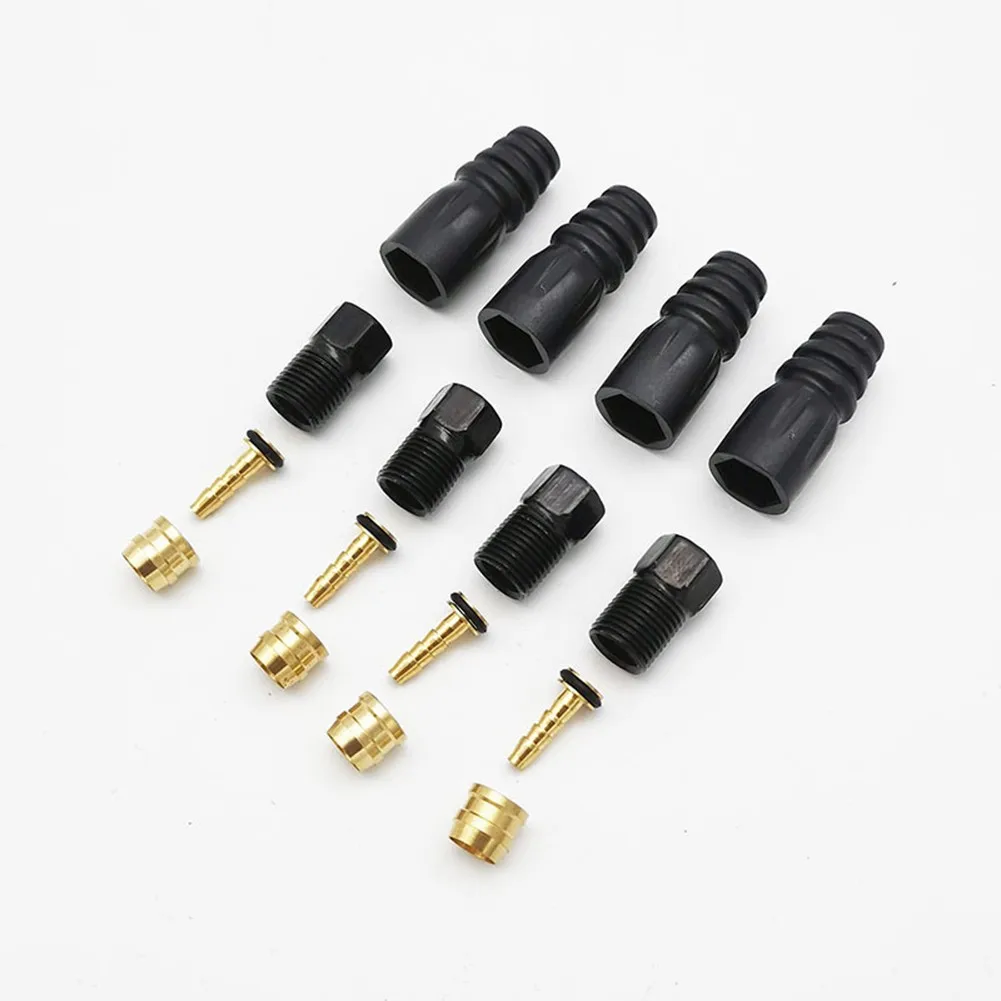

Bike Bicycle Hydraulic Disc Brake Hose Olive Barb Screws Kit For TEKTRO Oil Disc Screw Needle Olive Head Rubber Sleeve Steel
