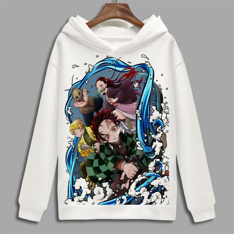 Демон убийца Cosplay худи Kimetsu без Yaiba камадо Tanjirou печать флисовая толстовка