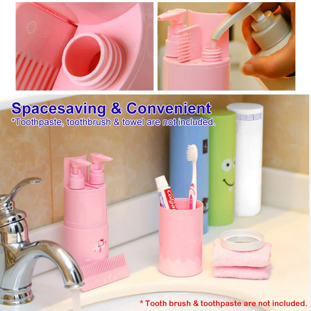 Многофункциональный держатель для зубных щеток портативный дорожный набор