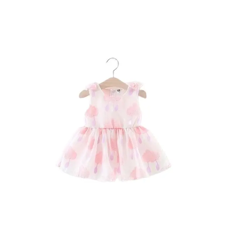 Детское летнее платье принцессы без рукавов на возраст 2-3 года | Детская одежда и