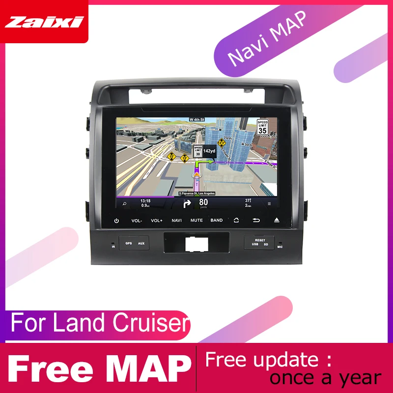 Автомобильные аксессуары для Toyota Land Cruiser 2008 ~ 2012 Android GPS-навигация DVD
