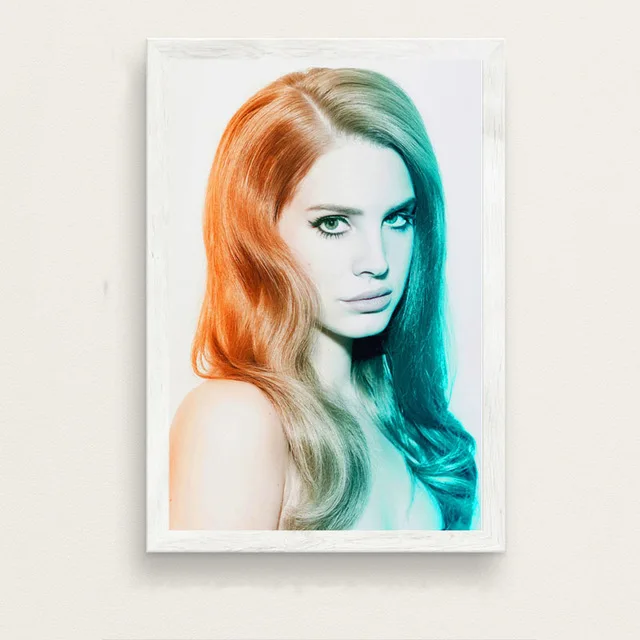 Lana Del Rey поп музыка певица модель художественная живопись Шелковый Холст плакат настенный домашний декор - Цвет: 1