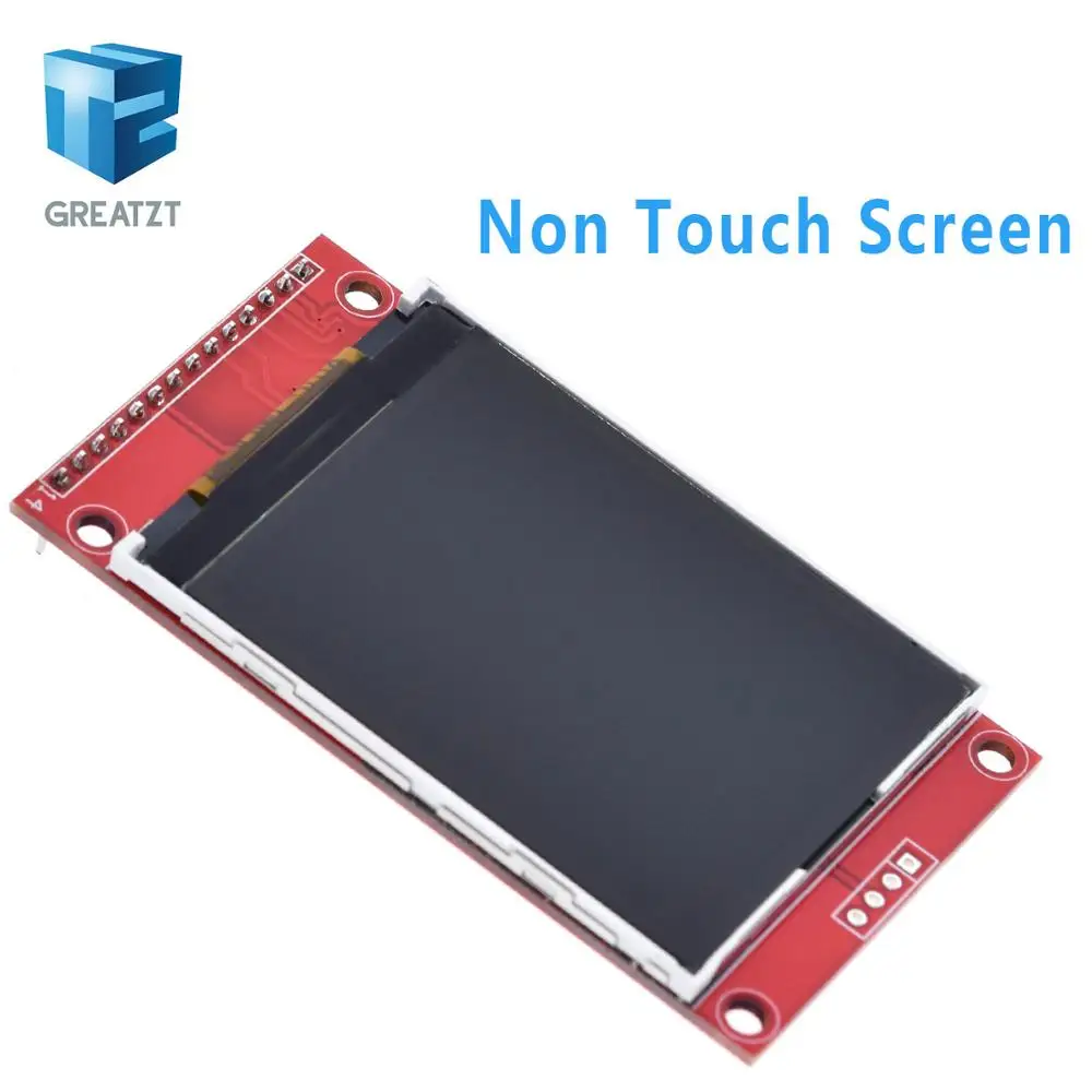 2," 240x320 SPI TFT ЖК-дисплей серийный Порты и разъёмы модуль+ 5 V/3,3 V адаптер PBC Micro SD ILI9341 Белый светодиодный(Т-образной сенсорный экран