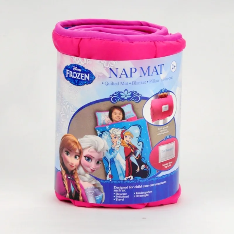 Коврик для сна Disney Frozen Elsa Anna Princess рулонный коврик с мягким одеялом и подушкой