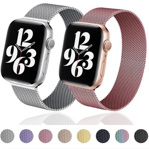 Strap For Apple watch band 44mm 40mm iWatch Band 38m/42mm metal
Magnetic Loop correa Accessories bracelet Apple watch 5 4 3 SE 6