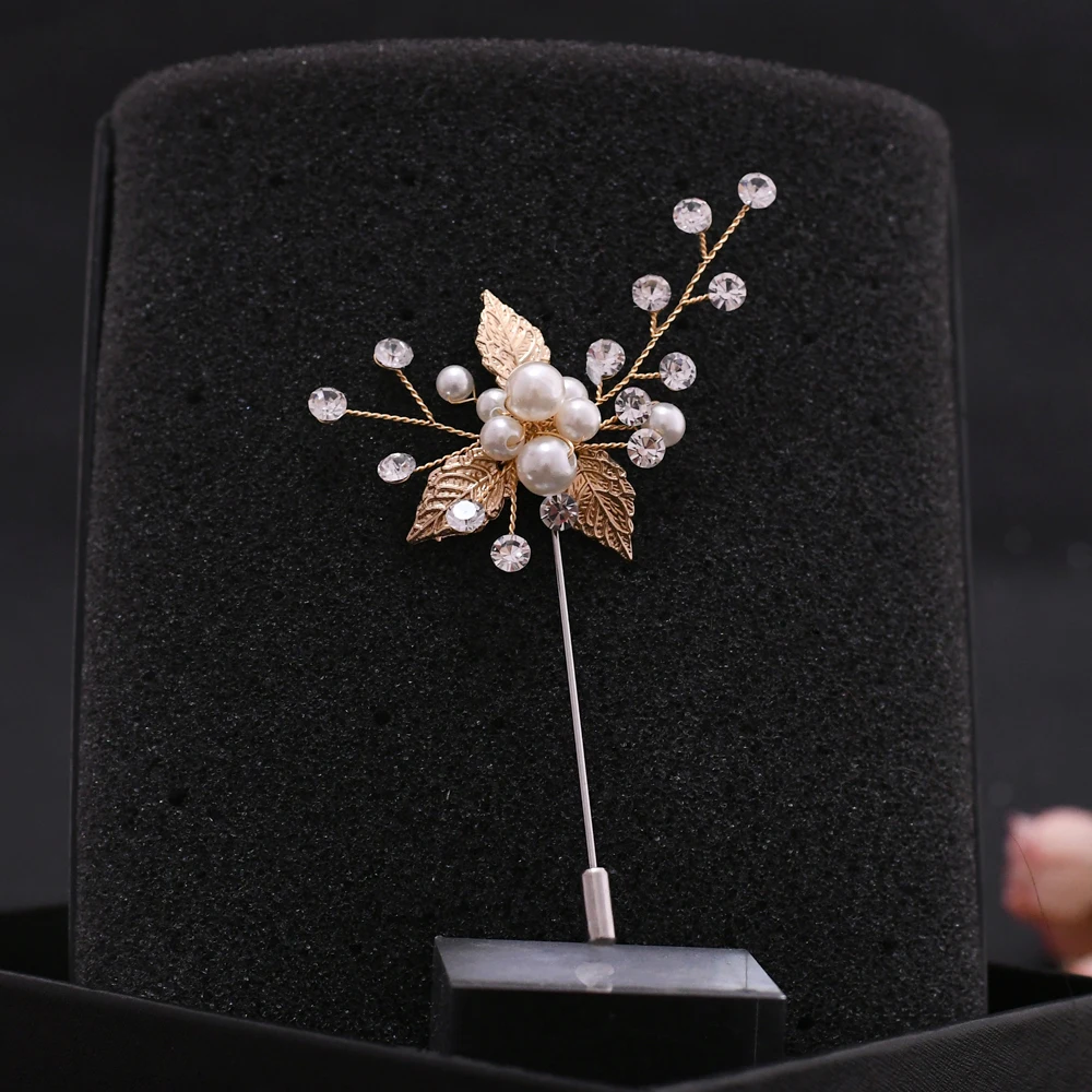 

TRiXY изысканный золотой лист Свадебные Броши для женщин Свадебная вечеринка ювелирные аксессуары девушка зажимы костюм корсаж воротник бул...