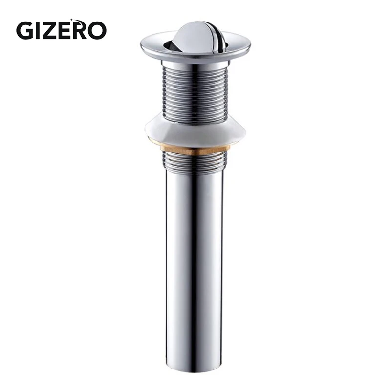 bathroom accessories pop up drain chrome basin sink waste click clack vanity sink drain strainer withwithout overflow zr2018 free global shipping