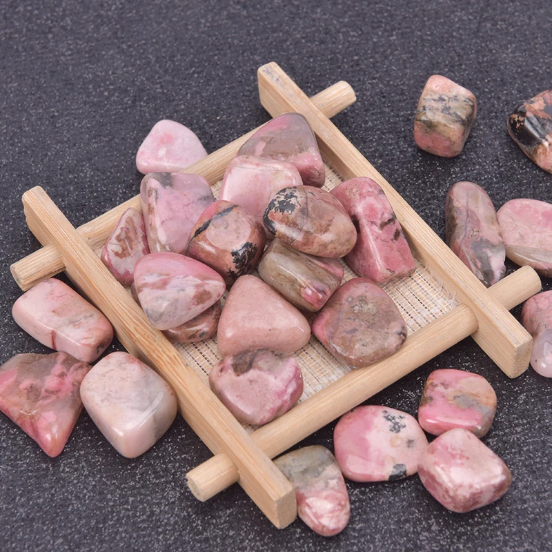 

100g Natural Rose Red Rhodochrosite Gravel Stones Crystal Mineral Healing