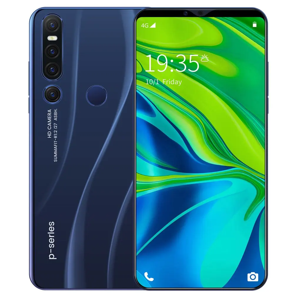 New P46 Pro Smartphone 1GB+8GB Cellular Android 9.1 Handphone Core 6.1inch Mobilephone Face Fingerprint Recognition | Мобильные