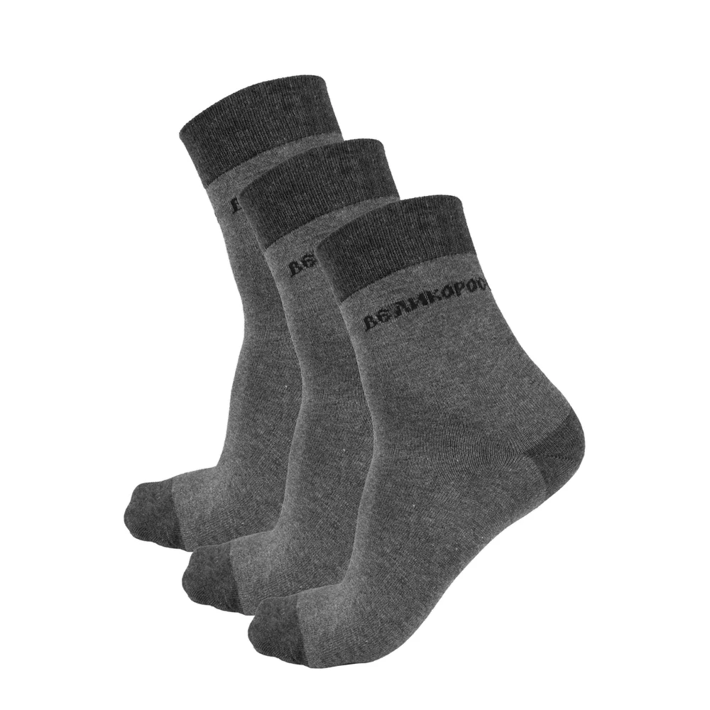 Набор правильных носков Великоросс (3шт) плотные двухцветные.|Мужские носки| |