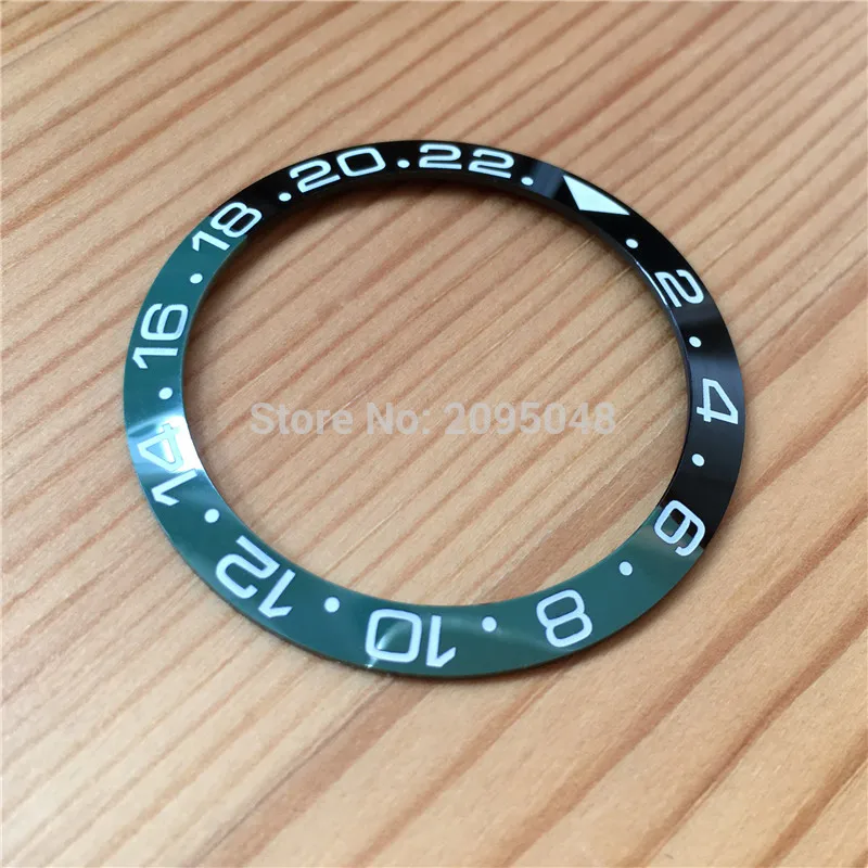 black green Керамические оправы/вставки для часов Ro lex Oyster Perpetual GMT-Master II 40 мм - Цвет: black green