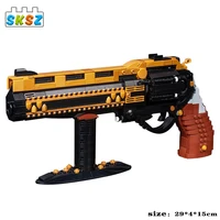 diy weapons bricks moc the last word exotic hand cannon building blocks from famous movie simulation kids toys children gifts