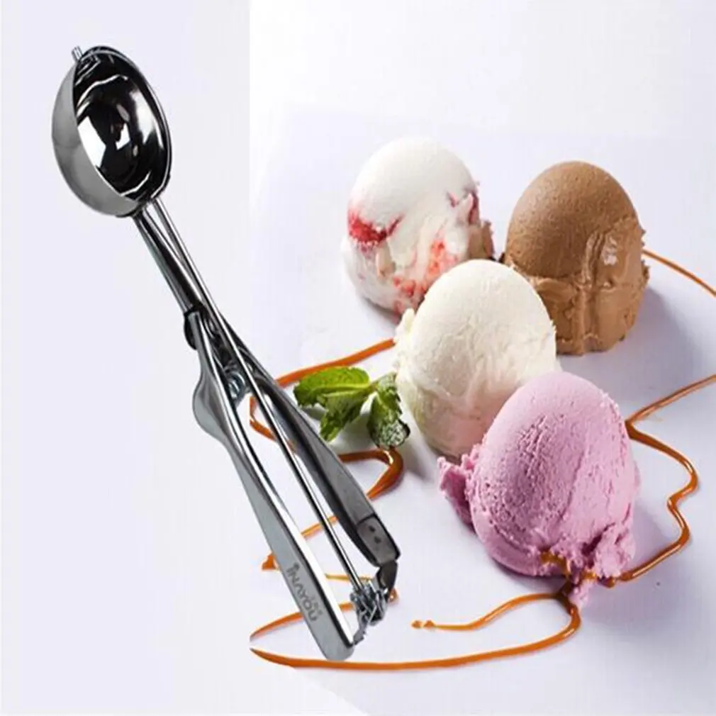 Ice Cream Scoop Stainless Steel Cookie Dough Scooper For Fruit Melon Baller Digging Ball Kitchen Confectionery Tool Accessory | Дом и сад - Фото №1