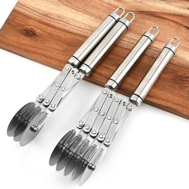 

New Steel Pizza Multi-round Knife Pastry Adjustable Tools Pastry Cutters Bakeware Baking Cutter Blade Divider Baking M9T1