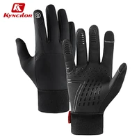 kyncilor outdoor sports warm cycling gloves non slip touchscreen bicycle gloves waterproof windproof motorcycle bike gloves
