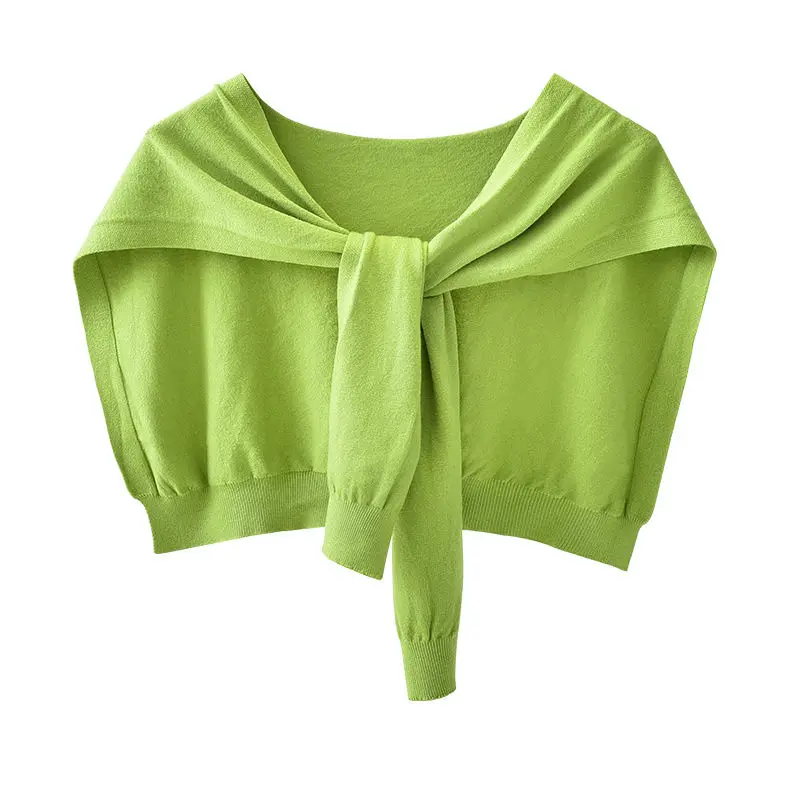 Корейский кашемировый шерстяной вязаный женский накладной воротник шаль летний