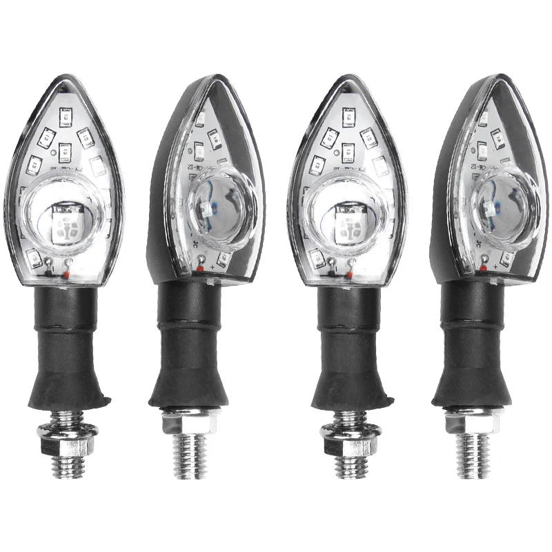 DERI 4 шт. 12 В мотоциклетные СВЕТОДИОДНЫЕ указатели поворота мигающий свет