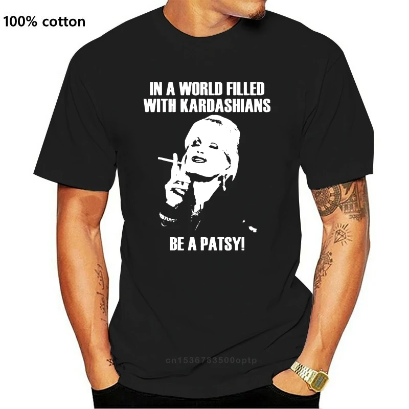 В мире заполненные кардашьянами быть Пэтси мужские черные футболки рубашка
