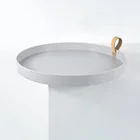2021 Новый Пластик Nordic белый круглый лоток для ювелирных изделий Гостиная Кухня стол еда ювелирные изделия лотки для хранения Диван Декор подноса Opbergvak
