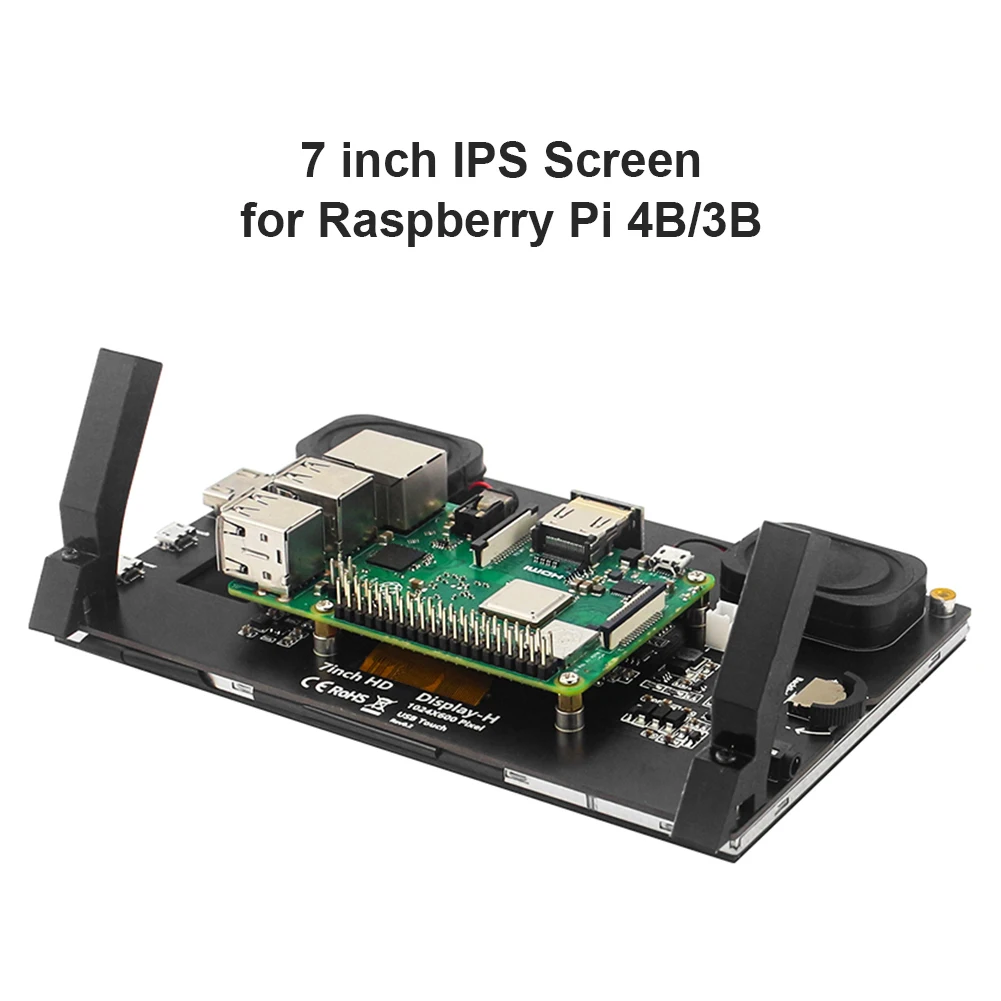 

7 inch IPS Touch Screen Display Monitor Module Kit for Raspberry Pi 4B/3B Computer Accessories