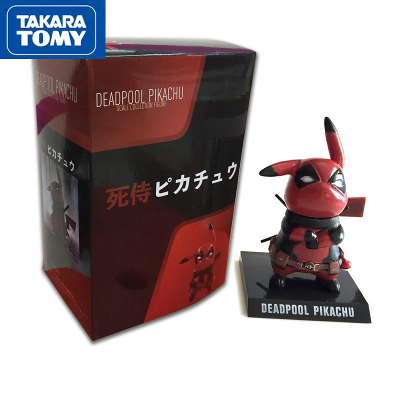 

Кукла из ПВХ TAKARA TOMY Pokemon Anime Pikachu кукла COS Дэдпул кукла из мультфильма коллекционная кукла подарок без коробки