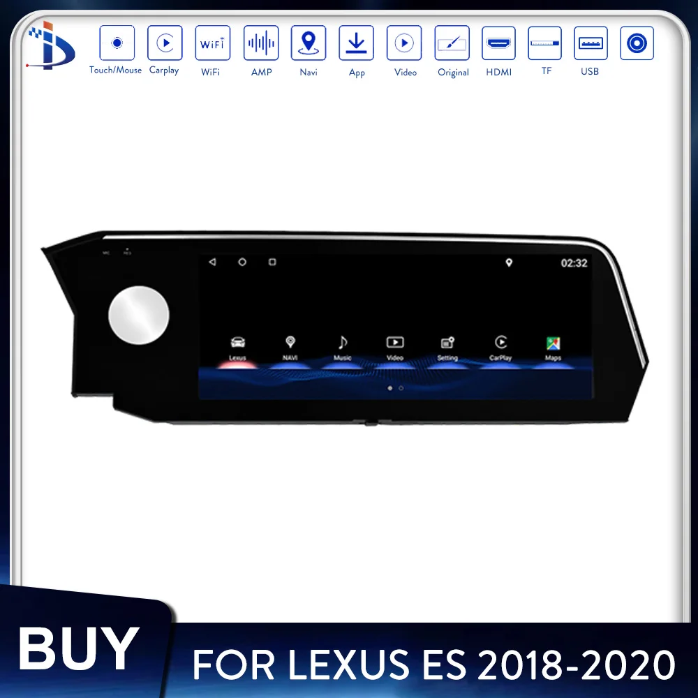 

Автомобильный GPS-навигатор на Android для Lexus ES 2018, 2019, 2020, автомобильный радиопроигрыватель, Авторадио, телефонная связь, Carplay, DVD, мультимедийный...
