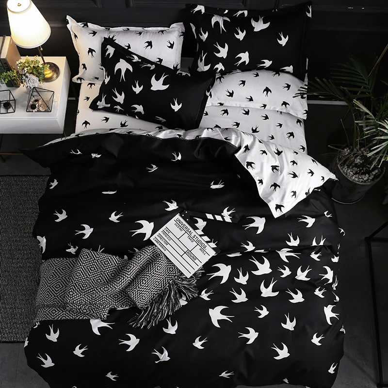 

Thousand Paper Cranes Dropshipping Starry Sky Design Duvet Cover + Pillowcase Us Full King AU Queen UK Double 2/3pcs