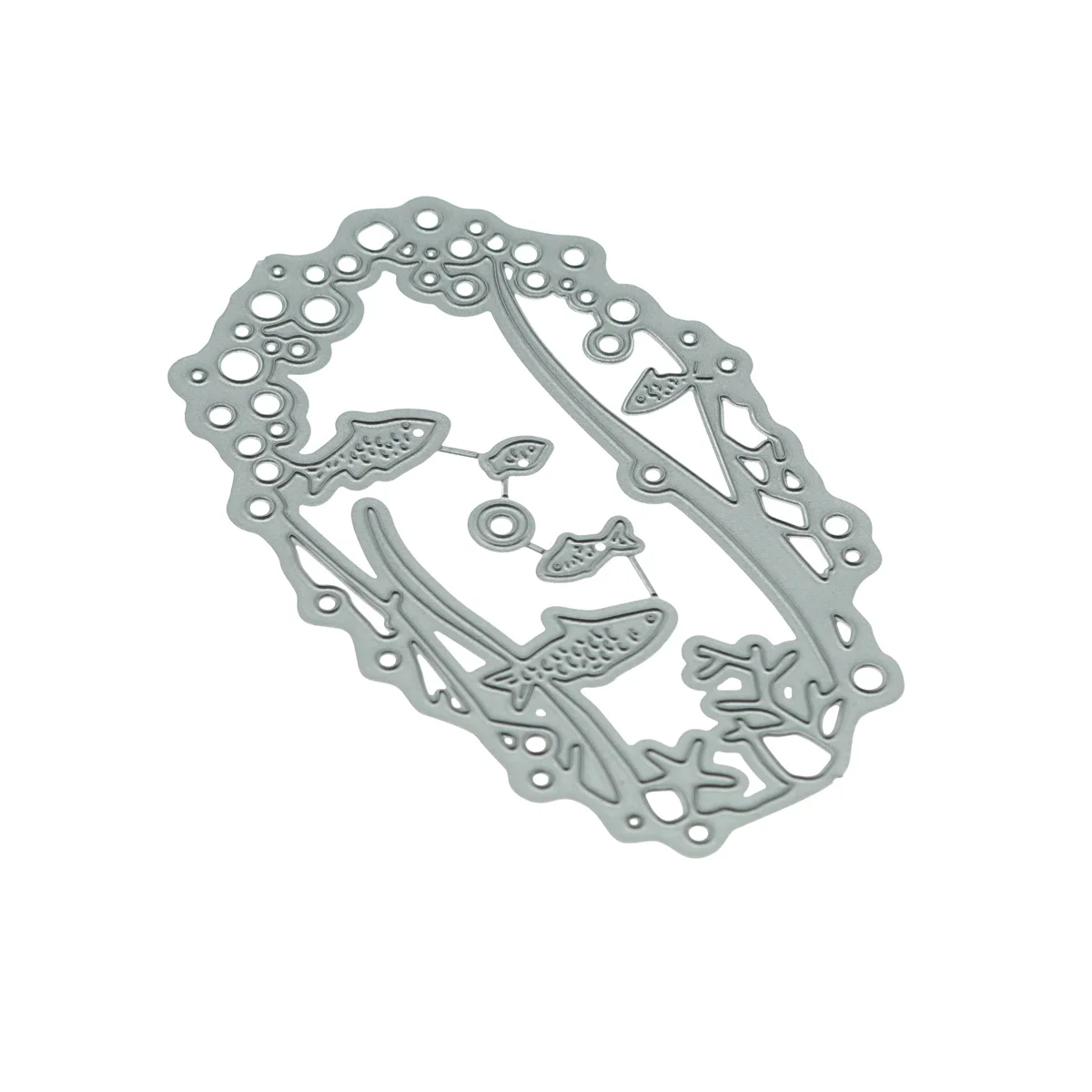 Подводный Коралл Рыба пузырь Узор Крышка карты металлическая резка штампы