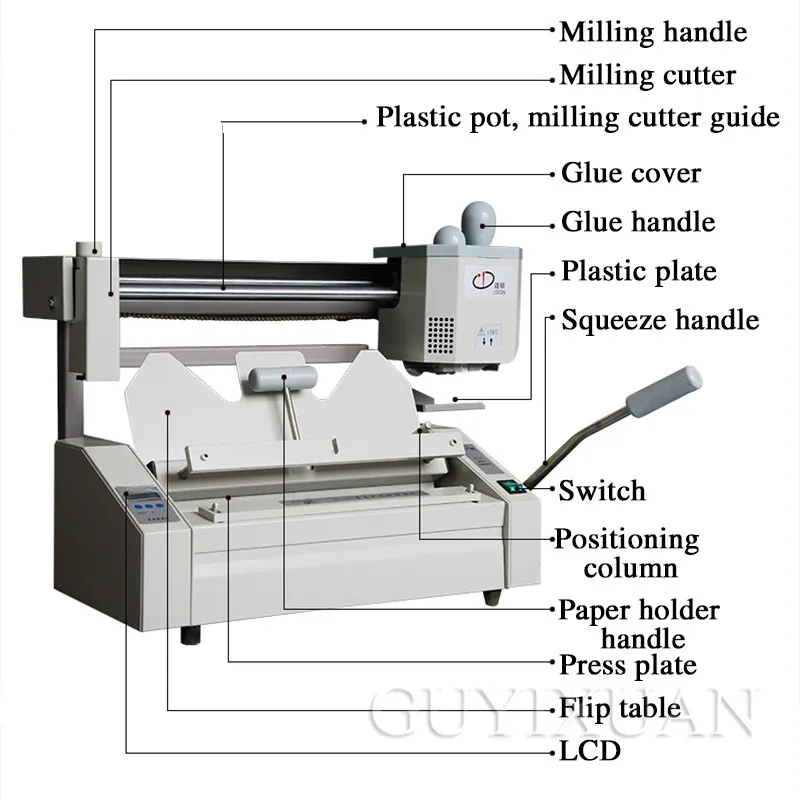 

A4 Small Desktop Desktop Wireless Binding Machine Hot Melt Rubber Tab Binding Machine