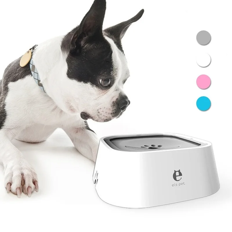 

Dog Water Bowl Machine Carried Floating Bowl Cat Water Bowl Slow Water Feeder Dispenser Anti-Overflow 2021 New Pet Fountain