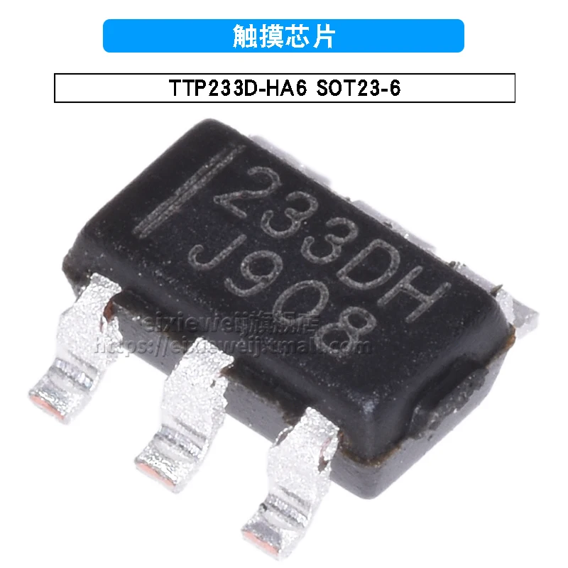

10PCS/LOT TTP233D-BA6/TTP233D-HA6 SOT23-6 233DB/233DH