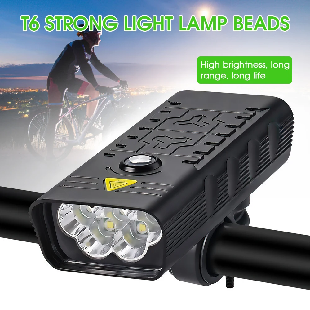 

Велосипедный светильник MTB велосипед передний светильник Портативный IPx5 непромокаемые светодиодный головной светильник зарядка через USB с...