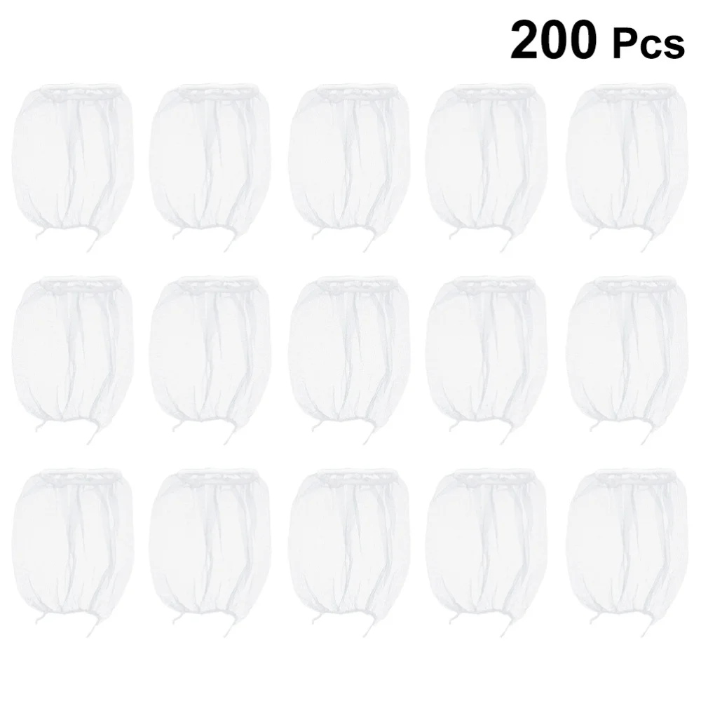 

200 Pcs Polyester Kitchen Sink Strainer Mesh Pouch Rubbish Filter Net Anti-Blocking Drain Outlet Strainer Bag for Home Restauran