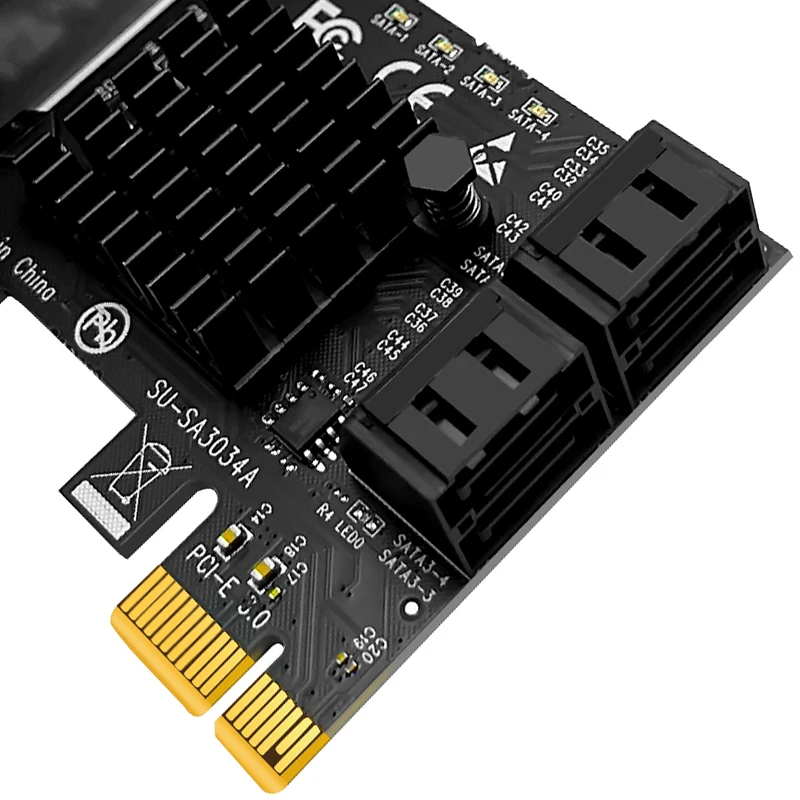 чиа майнинг pcie sata 4 порта 6g sata iii 30 карт