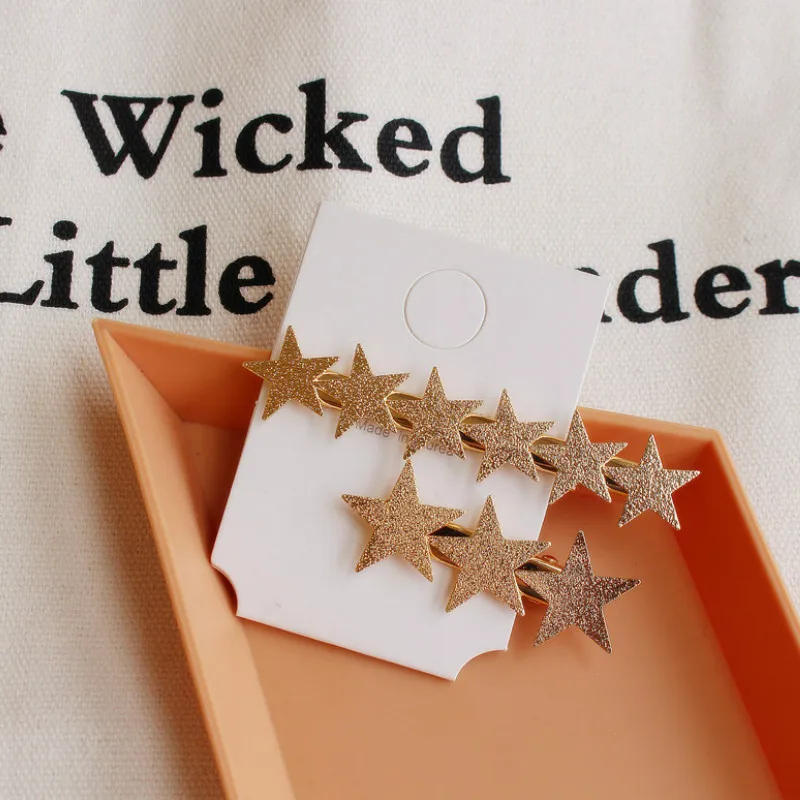 Для нового IPad 2/3/4 шт./компл. Корея простой металлические заколки для женщин полые