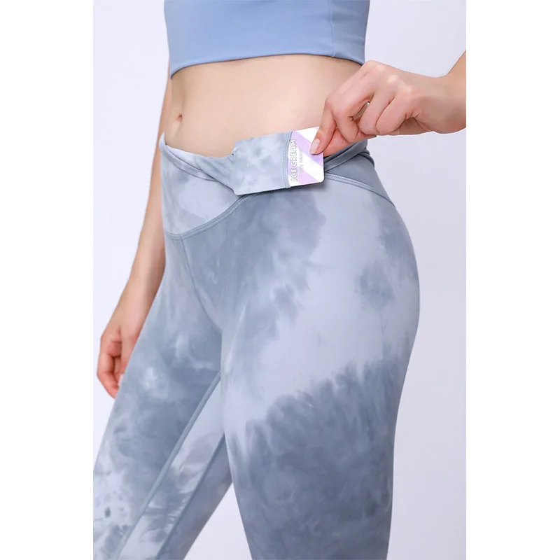 Женские леггинсы с завышенной талией мягкие для занятий йогой защитой от