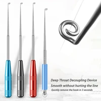 hook remover space aluminum fishing decoupling device portable fishing tool for deep throat fish hook extractor